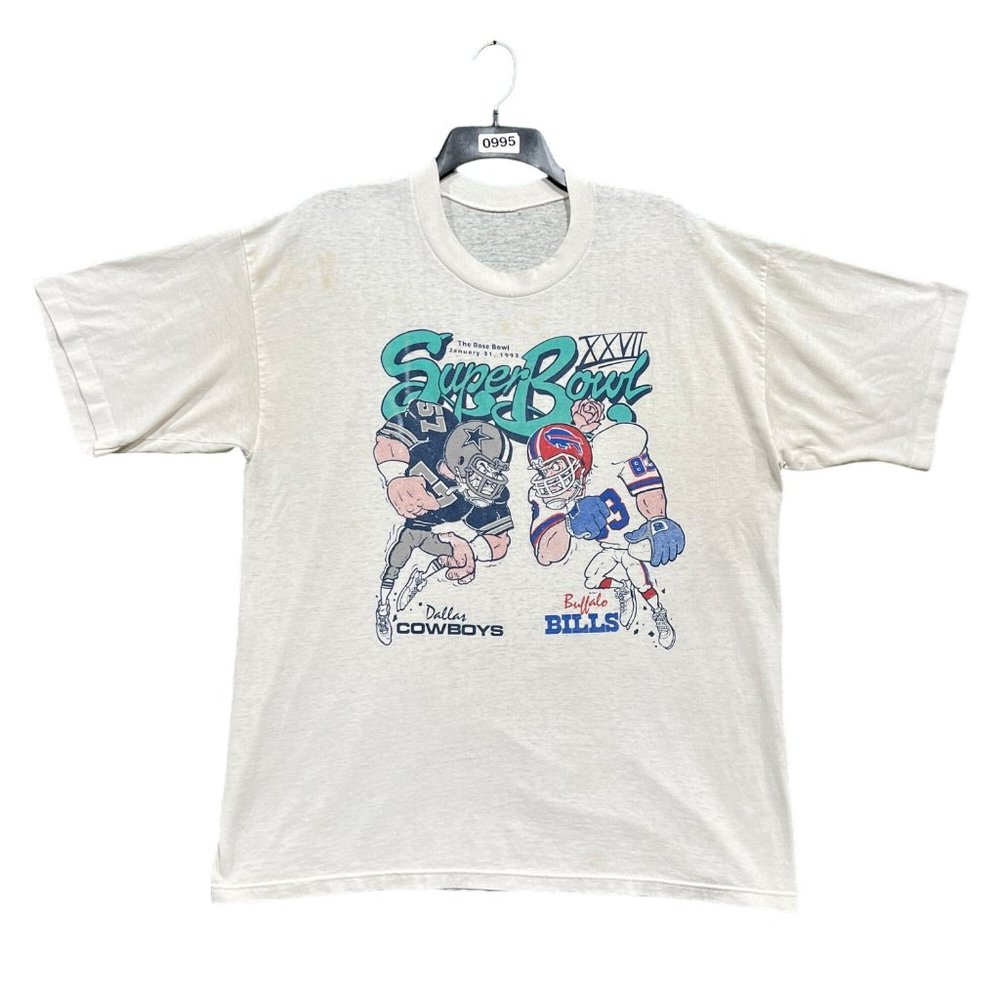 Vintage 1993 cowboys vs bills Super Bowl T-Shirt size large